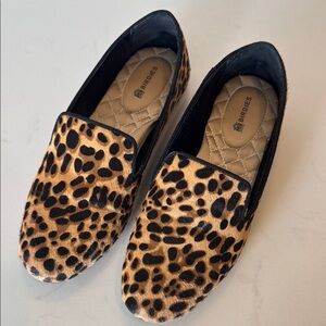 Birdies Brown and Black Leopard Print Flats